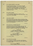 Moe Howard's 22pp. Partial Script Dated April 1936 for The Three Stooges Film ''A Pain in the Pullman'' -- With Annotations in Moe's Hand -- Likely Script Changes as Unbound -- Very Good Condition